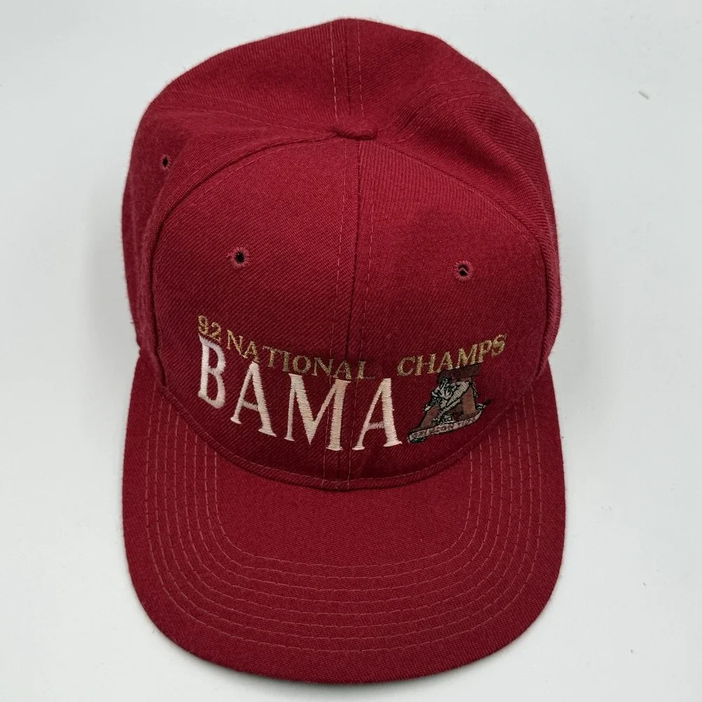 Vtg 1992 University of Alabama Crimson Tide National Champions Hat OS The Game